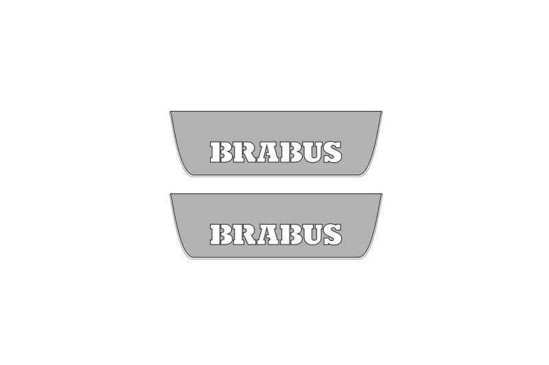 Mercedes G-Class W464 2018+ LED Door Sills PRO With Brabus Logo Mercedes Led Door Sills opdesign