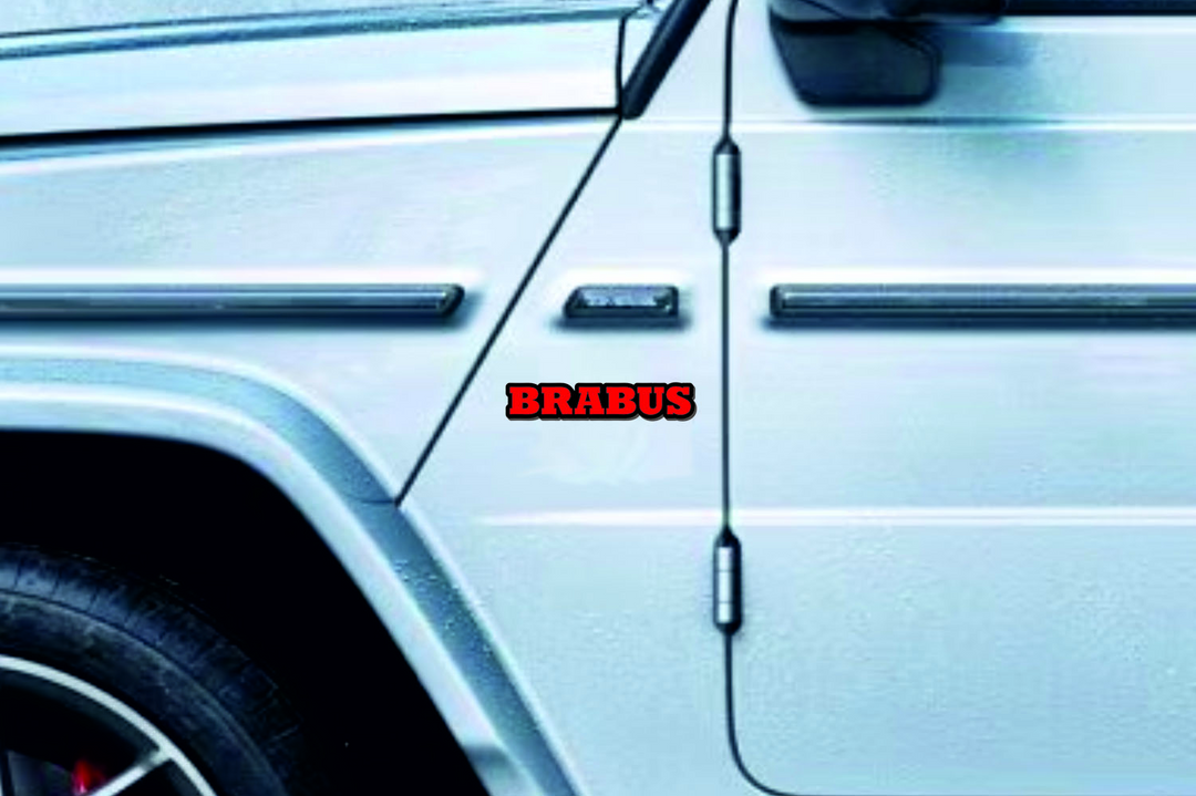 Mercedes G-Class Emblem & Badges set with Brabus logo (Type 2) Mercedes emblems decoinfabric