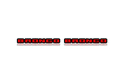 Ford Bronco emblem for fenders with Bronco logo (Type 5) Ford emblems decoinfabric BLACK RED