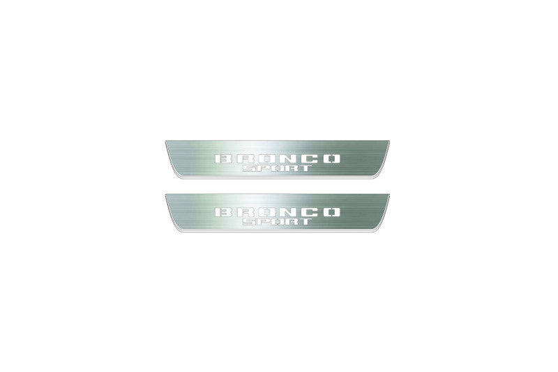 Ford Bronco Sport 2021+ Door Sill Led Plate With Bronco Sport logo