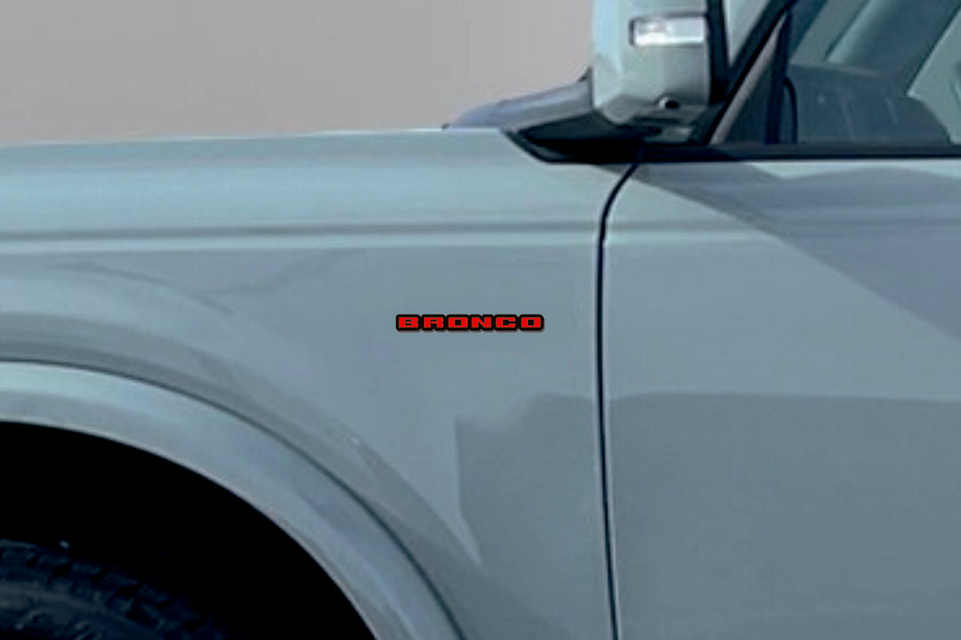 Ford Bronco Emblem & Badges set with Bronco logo (Type 5) Ford emblems decoinfabric