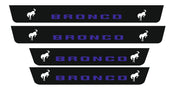 Ford Bronco Door Sill Led Plate With Bronco logo (type 2) Ford Led Door Sills opdesign
