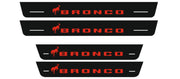 Ford Bronco Door Sill Led Plate With Bronco logo Ford Led Door Sills opdesign