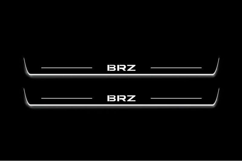 Subaru BRZ II 2021+ LED Door Sills With Logo BRZ