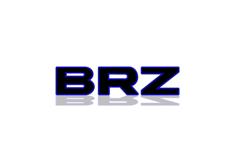 Subaru tailgate trunk rear 3D emblem with BRZ logo (type MIXT) Subaru emblems decoinfabric
