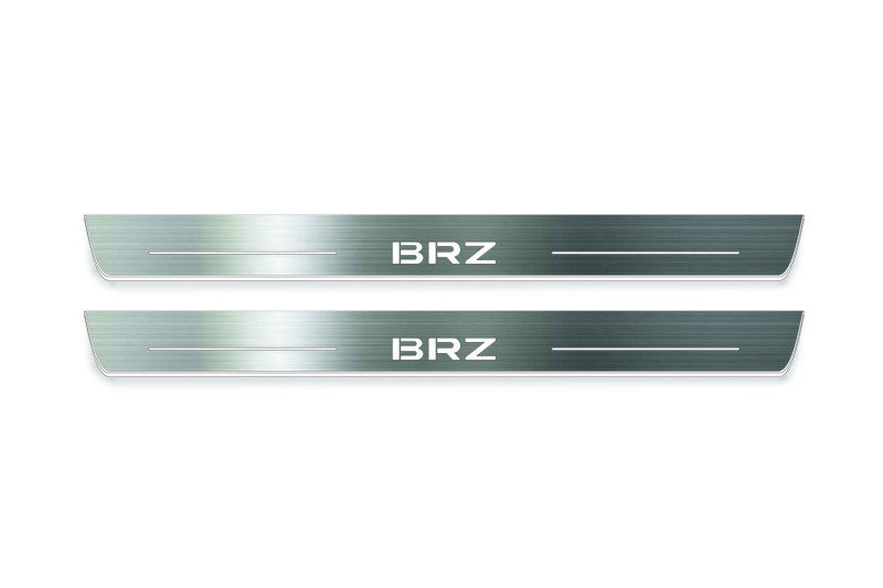 Subaru BRZ II 2021+ LED Door Sills With Logo BRZ