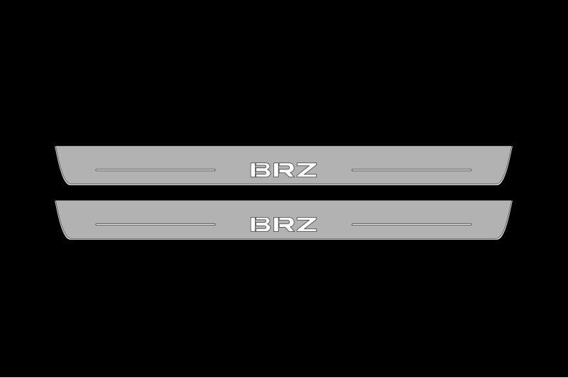 Subaru BRZ II 2021+ LED Door Sills With Logo BRZ Subaru Led Door Sills opdesign