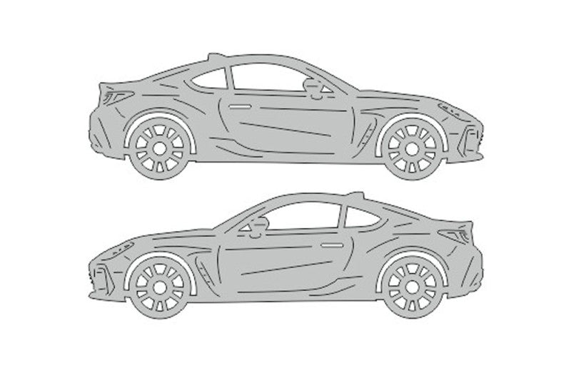 Subaru BRZ II (2021+) Floor Mat Emblem Set – Stainless Steel Badges Car Mats Badges Decoin