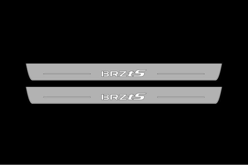 Subaru BRZ II 2021+ LED Door Sills With Logo BRZ tS Subaru Led Door Sills opdesign