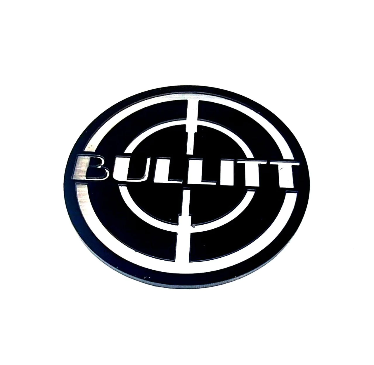 Ford tailgate trunk rear emblem with Bullitt logo (type 2)