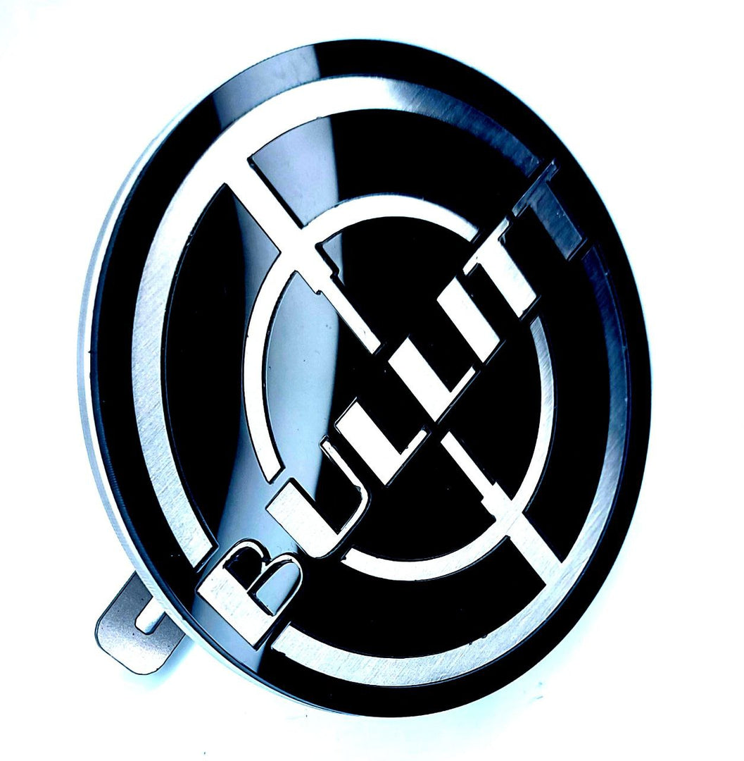 Ford Mustang Radiator grille emblem with Bullitt logo Ford emblems decoinfabric