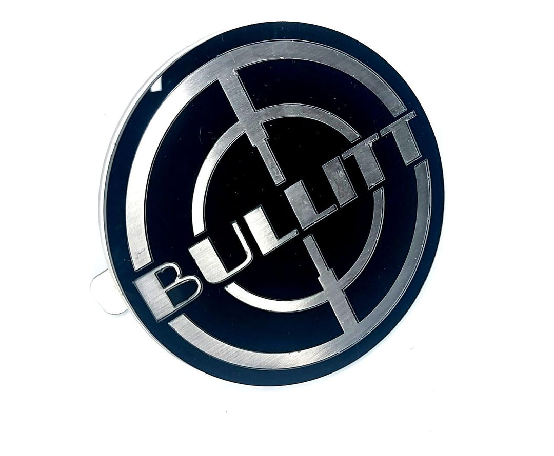 Ford Mustang Radiator grille emblem with Bullitt logo Ford emblems decoinfabric