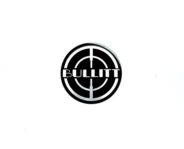Ford tailgate trunk rear emblem with Bullitt logo (type 2)