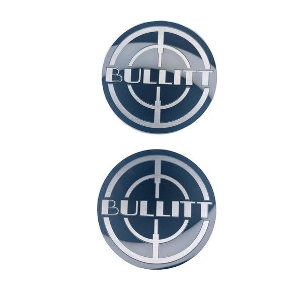 Ford Mustang emblem for fenders with Bullitt logo (Type 2) - decoinfabric