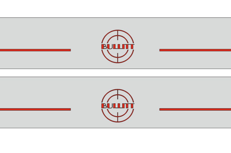 Ford Mustang V 2005-2015 Illuminated LED Door Sill Plates With BULLITT Logo (type 2) Ford Led Door Sills opdesign