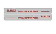 Ford Mustang VI 2015-2023 Illuminated LED Door Sill Plates With BULLITT Logo (type 3) Ford Led Door Sills opdesign