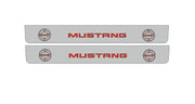 Ford Mustang VI 2015-2023 Illuminated LED Door Sill Plates With BULLITT Logo (type 4) Ford Led Door Sills opdesign
