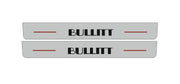 Ford Mustang VI 2015-2023 Illuminated LED Door Sill Plates With BULLITT Logo (type 5) Ford Led Door Sills opdesign