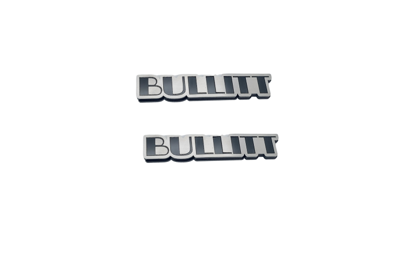 Ford Mustang Stainless Steel Emblem & Badges set with Bullitt logo (Type 3)