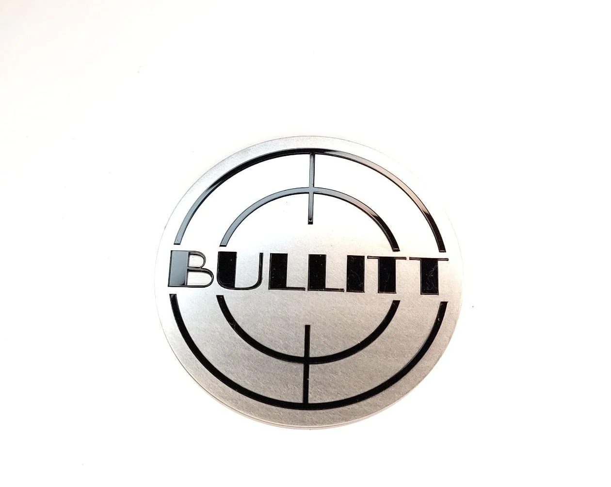 Ford Stainless Steel tailgate trunk rear emblem with Bullitt logo Ford emblems decoinfabric