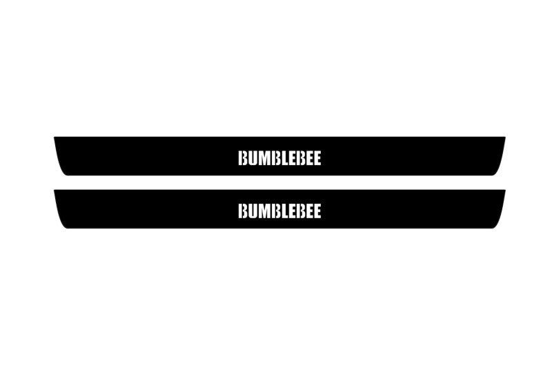 Chevrolet Camaro V 2009-2015 Led Door Sill Pro With Logo Bumblebee (Premium Painting) Chevrolet Led Door Sills PRO opdesign