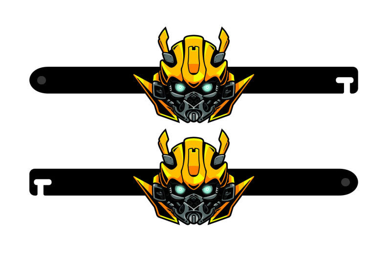 Custom Car Show Door Props Bumblebee Logo Stainless Steel