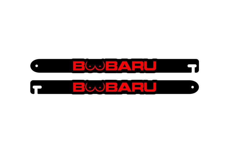 Custom Car Show Door Props Bubaru Logo Stainless Steel