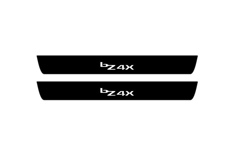 Toyota bZ4X 2022+ Led Door Sill Pro With Logo bZ4X (Premium Painting)