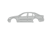 Keychain Bottle Opener for Mercedes C-Class W203 2001-2007 Keychains opdesign