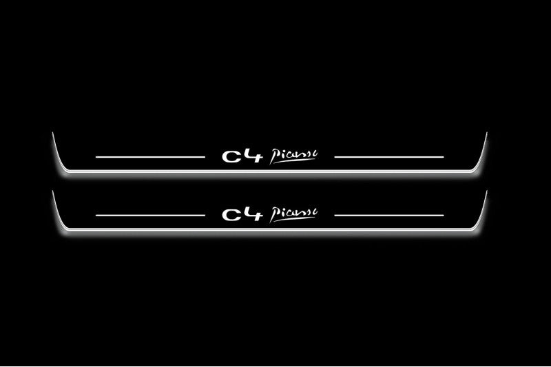 Citroen C4 Picasso I 2006-2014 Auto Door Sills With Logo C4 Picasso