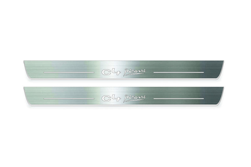 Citroen C4 Picasso I 2006-2014 Auto Door Sills With Logo C4 Picasso