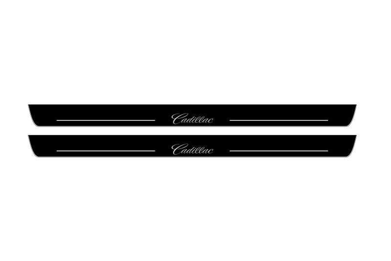 Cadillac ATS Coupe 2015+ LED Door Sills With Logo Cadillac