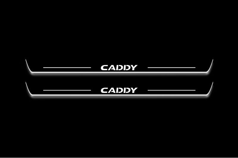 Volkswagen Caddy IV 2020+ LED Door Sill With Logo Caddy Volkswagen Led Door Sills opdesign