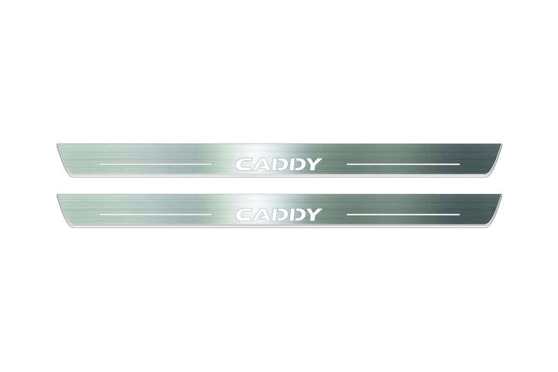 Volkswagen Caddy IV 2020+ LED Door Sill With Logo Caddy Volkswagen Led Door Sills opdesign