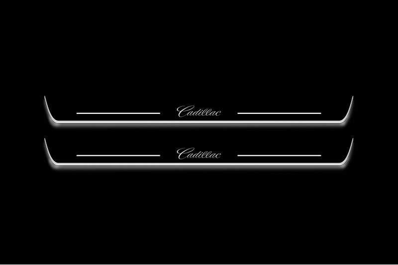 Cadillac CTS II 2007-2014 LED Door Sills With Logo Cadillac
