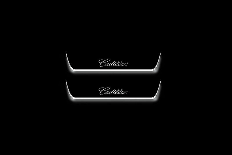 Cadillac CTS II 2007-2014 LED Door Sills With Logo Cadillac