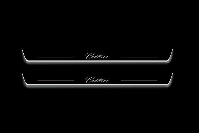 Cadillac ATS 2012+ LED Door Sills With Logo Cadillac