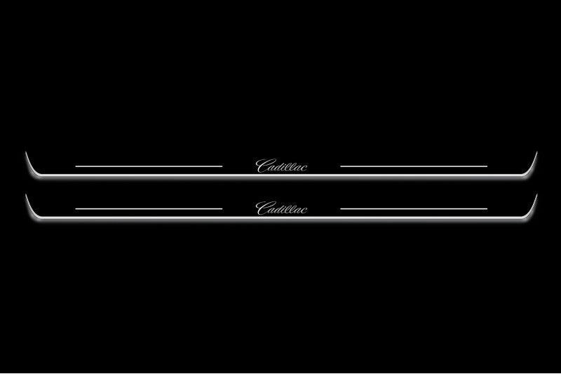 Cadillac CTS II Coupe 2008-2014 LED Door Sills With Logo Cadillac