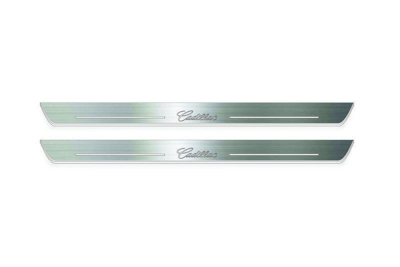 Cadillac Escalade IV 2014-2020 LED Door Sills With Logo Cadillac