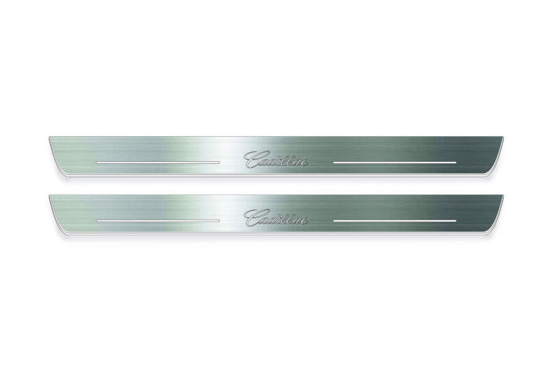 Cadillac CTS II 2007-2014 LED Door Sills With Logo Cadillac