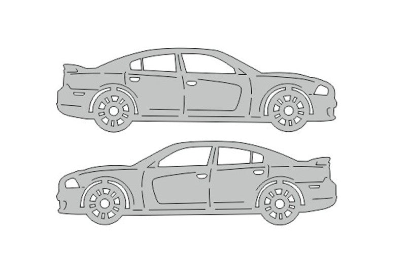 Dodge Charger (2005-2011) Floor Mat Emblem Set – Stainless Steel Badges Car Mats Badges Decoin