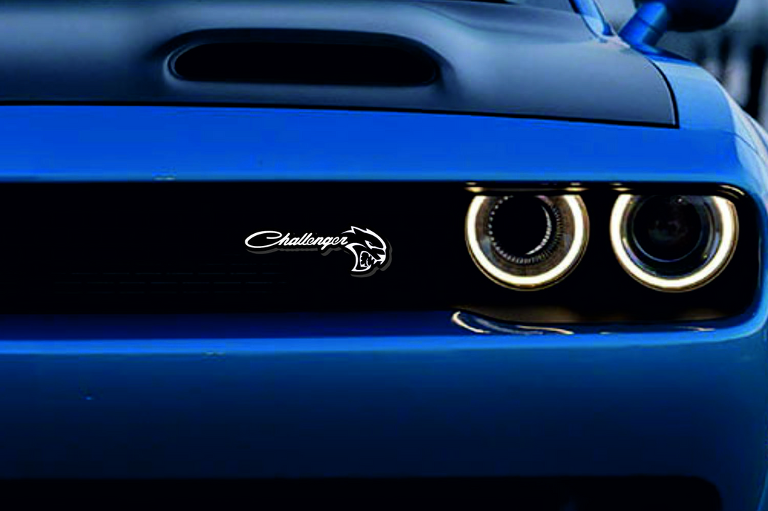 Dodge Emblem & Badges set with Challenger + Hellcat logo Dodge emblems decoinfabric