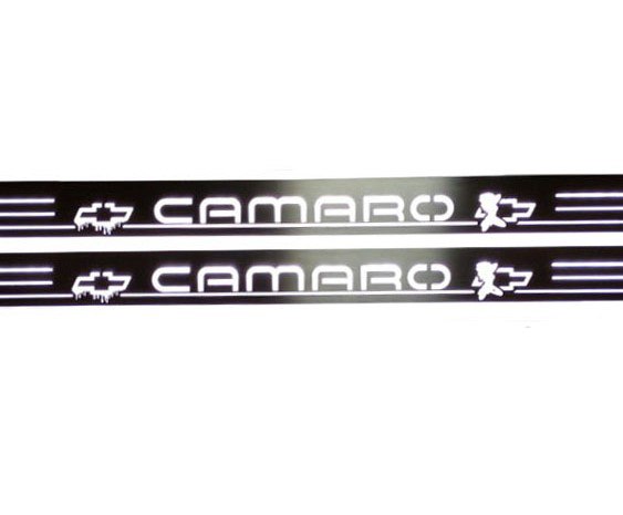 Chevrolet Camaro 2 LED Door Sill With CAMARO Logo - decoinfabric