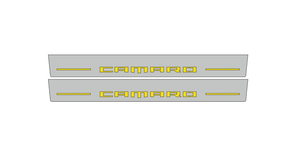 Chevrolet Camaro V Ledowe listwy progowe z logo Bumblebee