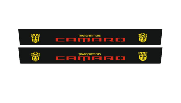 Chevrolet Camaro VI LED Door Sill With CAMARO TRANSORMERS Logo
