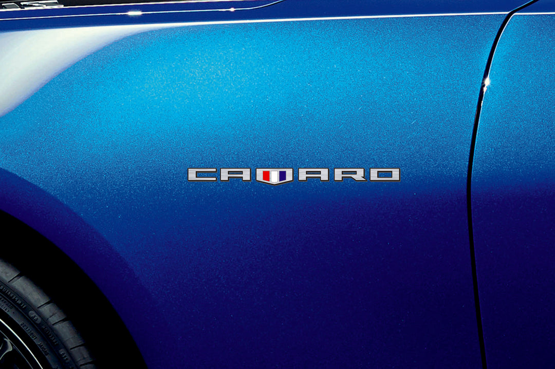 Chevrolet emblem for fenders with Camaro logo (type MIXT) Var. 2 Fender decoinfabric