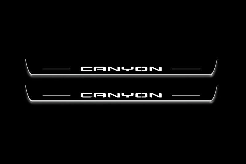 GMC Canyon III 2022+ Car Sill With Logo Canyon GMC Led Door Sills