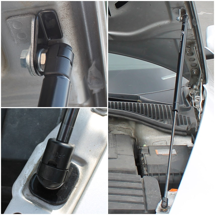 Hood strut kit mounting details on the Škoda Octavia 2nd Gen (A5)