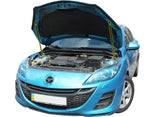 Load image into Gallery viewer, Hood strut kit installed on the Mazda 3 2nd Gen (BL)