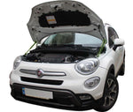 Load image into Gallery viewer, Hood strut kit installed on the Fiat 500X (334)